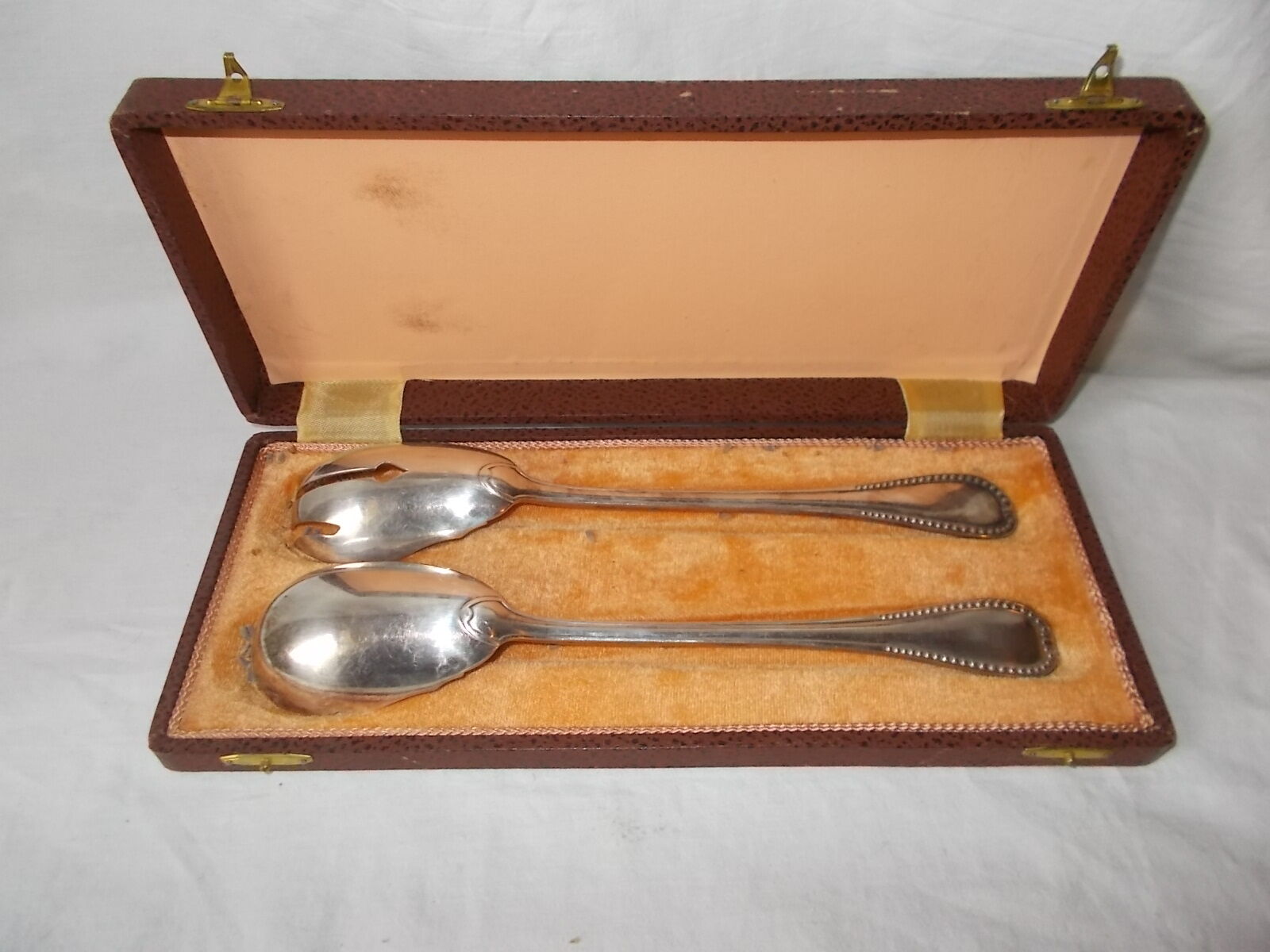 2 Piece silver metal covered box