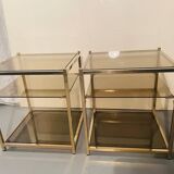 Hollywood Regency coffee table / end table dlg Guy Lefèvre circa 1970