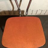 Set of 2 formica coral speckled chairs