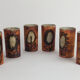 Set of six ceramic cups by "The Dove"