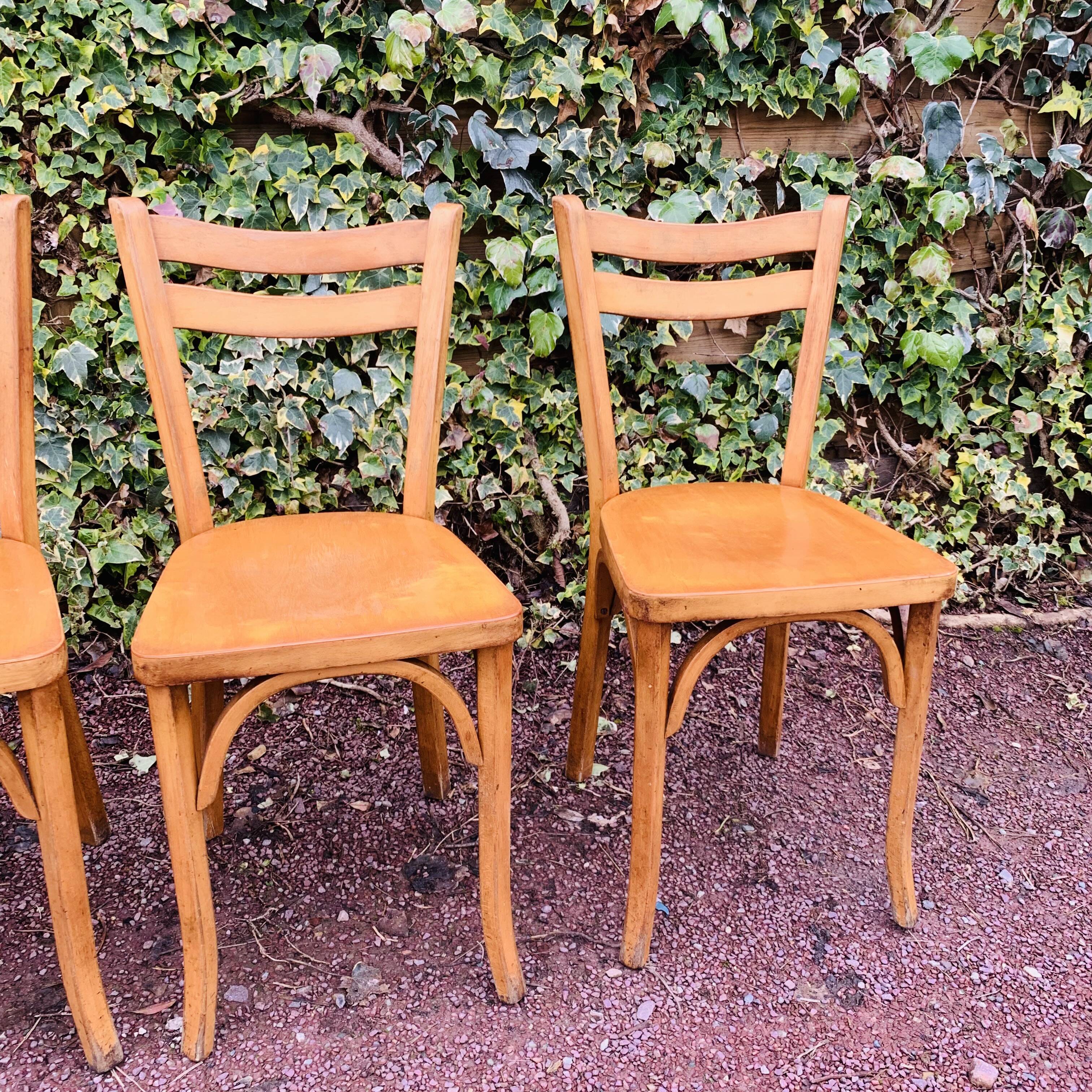 Set of 6 60s bistro chairs