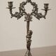 Ancien chandelier en bronze avec putto, XIXe s.