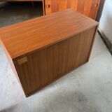 Storage cabinet module 2 in Scandinavian teak 60s