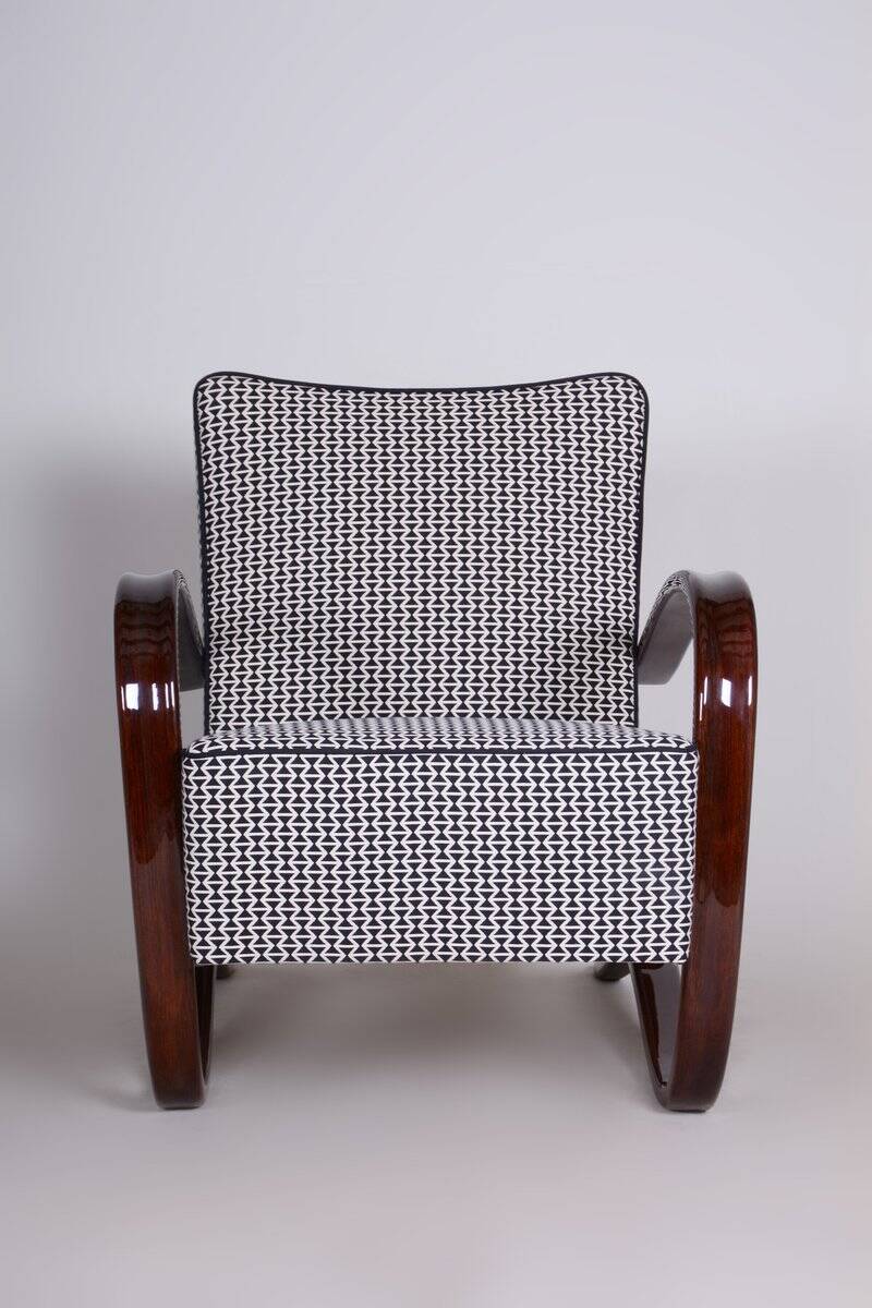 Art Deco Lounge Chairs by J. Halabala for Up Závody, 1930s, Set of 2