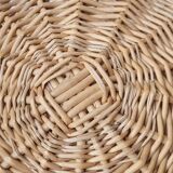 Vintage rattan bar trolley