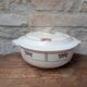Soup tureen with lid in Salins ironstone model Nénuphar 25.5cm