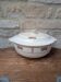 Soup tureen with lid in Salins ironstone model Nénuphar 25.5cm