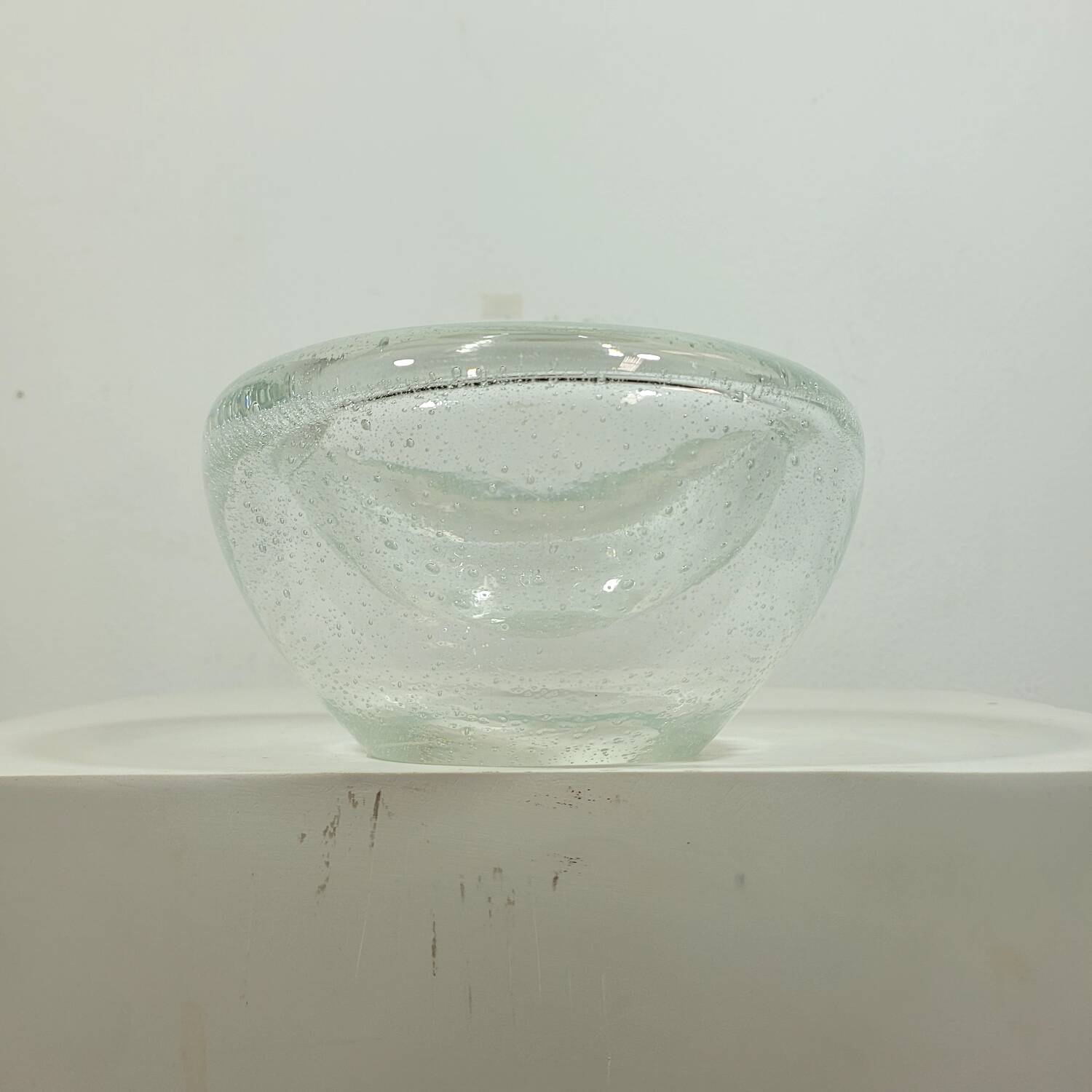 Vintage pocket in blown glass dlg Alvar Aalto circa 1960