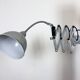 Grey Industrial Scissor Wall Lamp from Elektroinstala, 1960s
