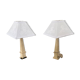 Pair of obelisk lamps by Michel Cayla – Signed with certificate – Design v