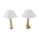 Pair of obelisk lamps by Michel Cayla – Signed with certificate – Design v