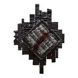 Poliarte Brutalist Wall Lamp by Albano Poli, 1970