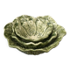 Set of 3 vintage ceramic salad bowls with cabbage leaves