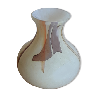 Vase en verre coloré