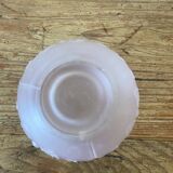 Small pink opaline vase with butterfly motif