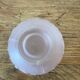 Small pink opaline vase with butterfly motif