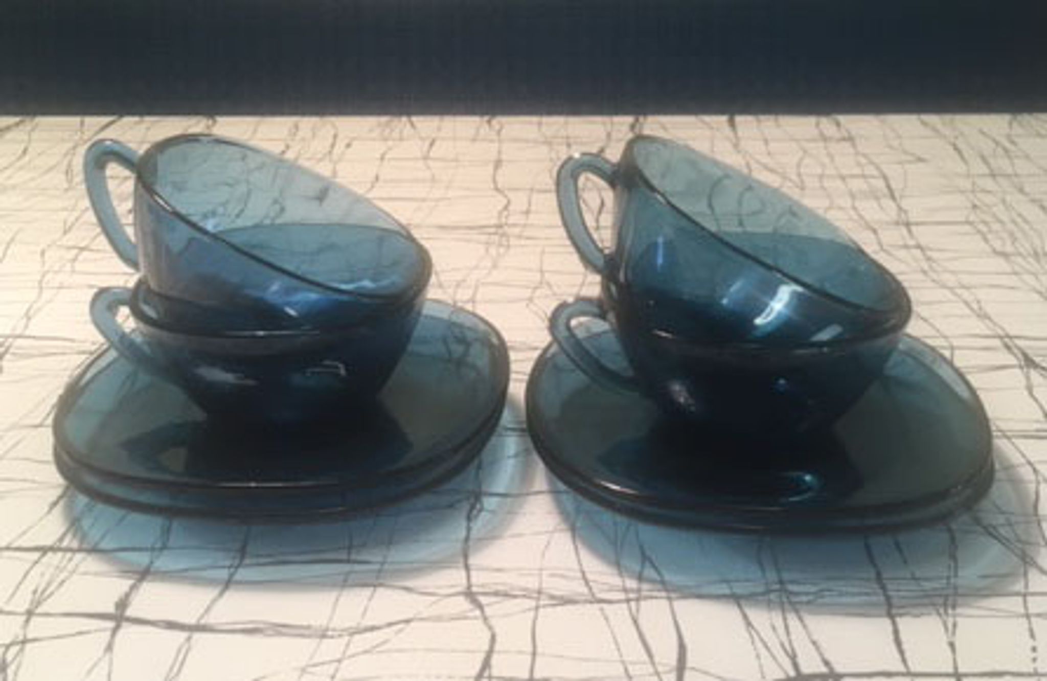 4 cup batch with 70s Vereco saucers