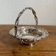 Basket with Mobile Handle In 925 Silver Hallmarked London 1898