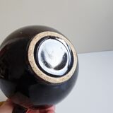 Théière noir et jaune années 1960
