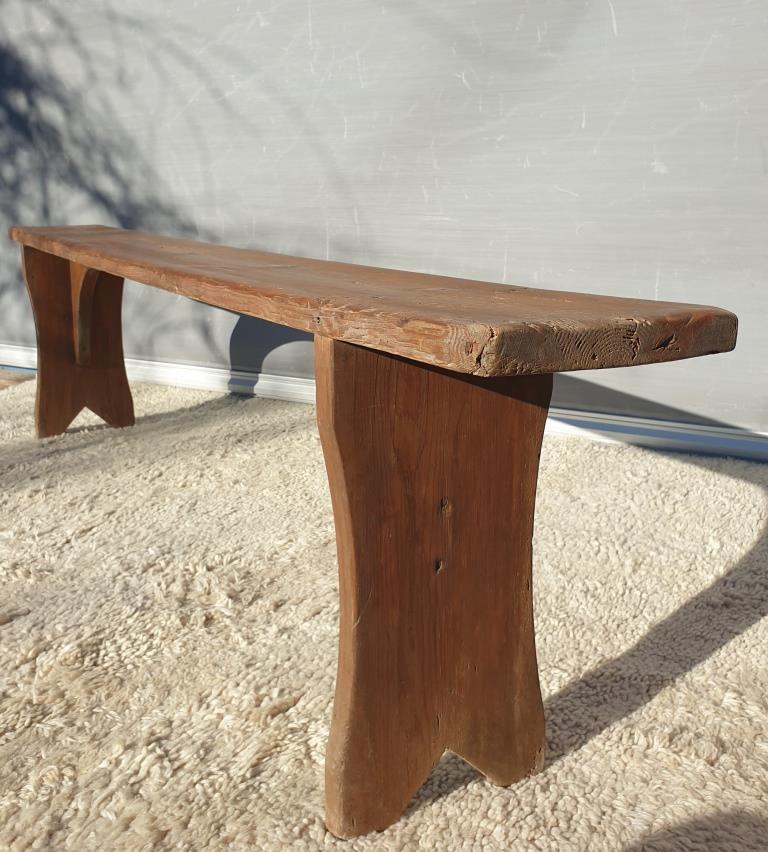Vintage wooden bench L200