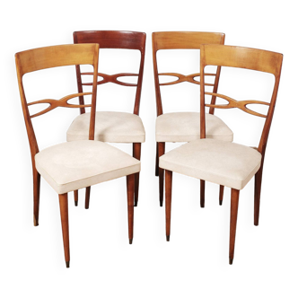 Set of four chairs, Italian design "Consorzio Sedie Friuli"