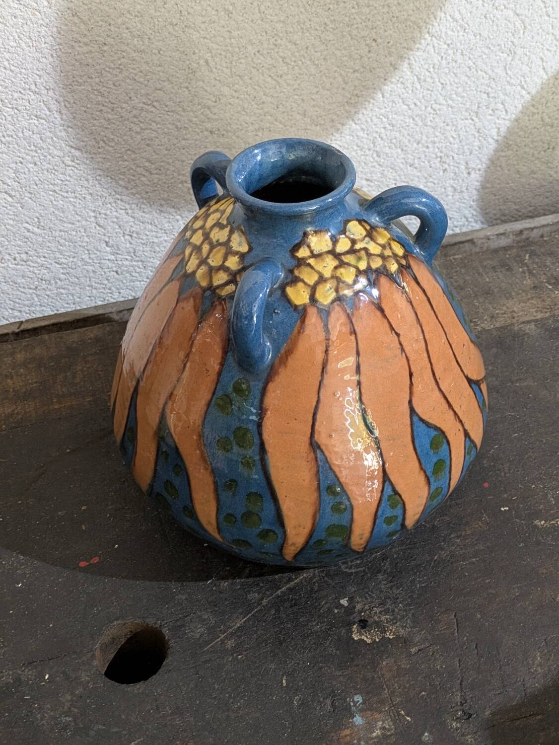 Émile Simonod ceramic vase – Art Deco – Rare piece
