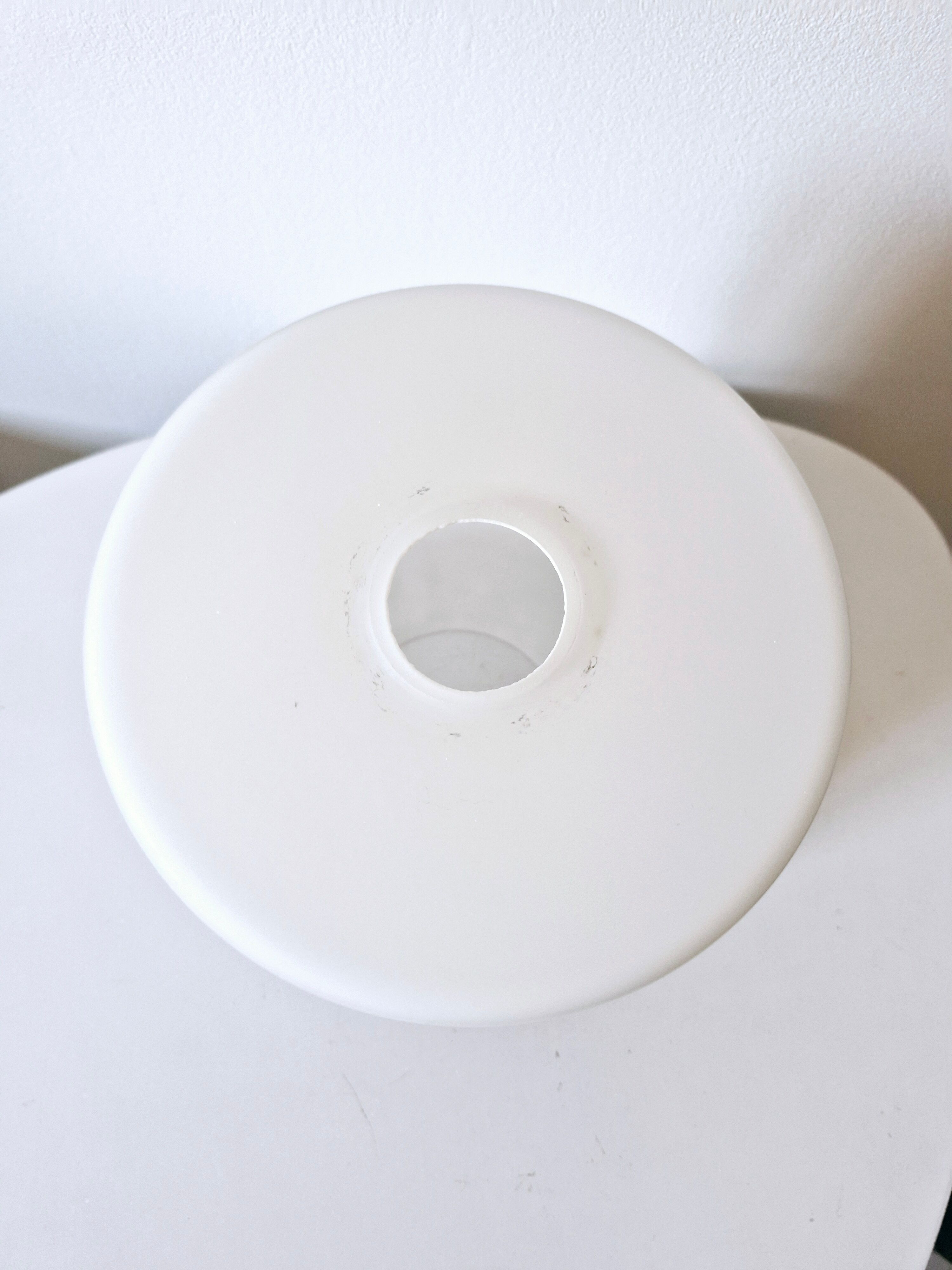Suspension opaline vintage 60's formes géométriques