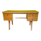 Vintage French Beech veneered Desk From the 1960s.