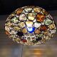 Lustre vitrail ancien