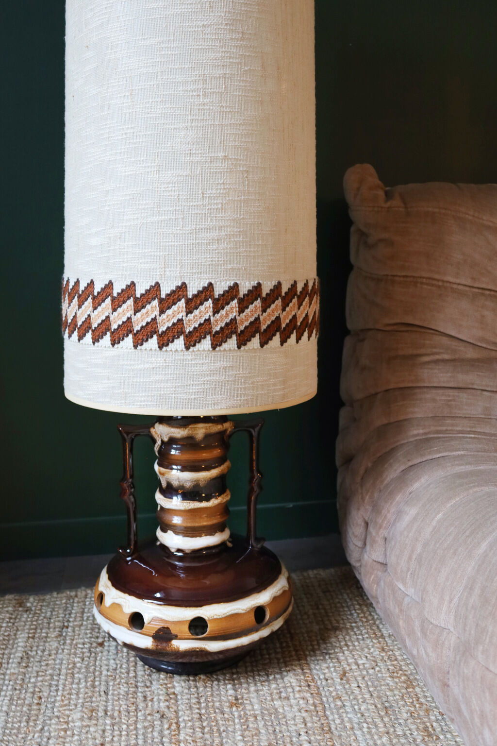 CERAMIC FLOOR LAMP 70'S KIL LIBOJE YUGOSLAVIA