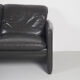 Vintage grey leather sofa from Leolux, 1980