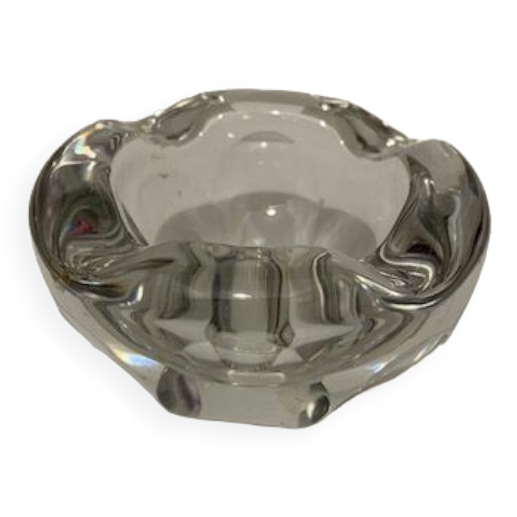 Cendrier en verre et cristal Baccarat