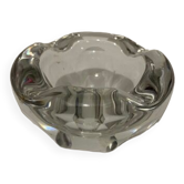 Baccarat glass and crystal ashtray