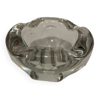 Baccarat glass and crystal ashtray