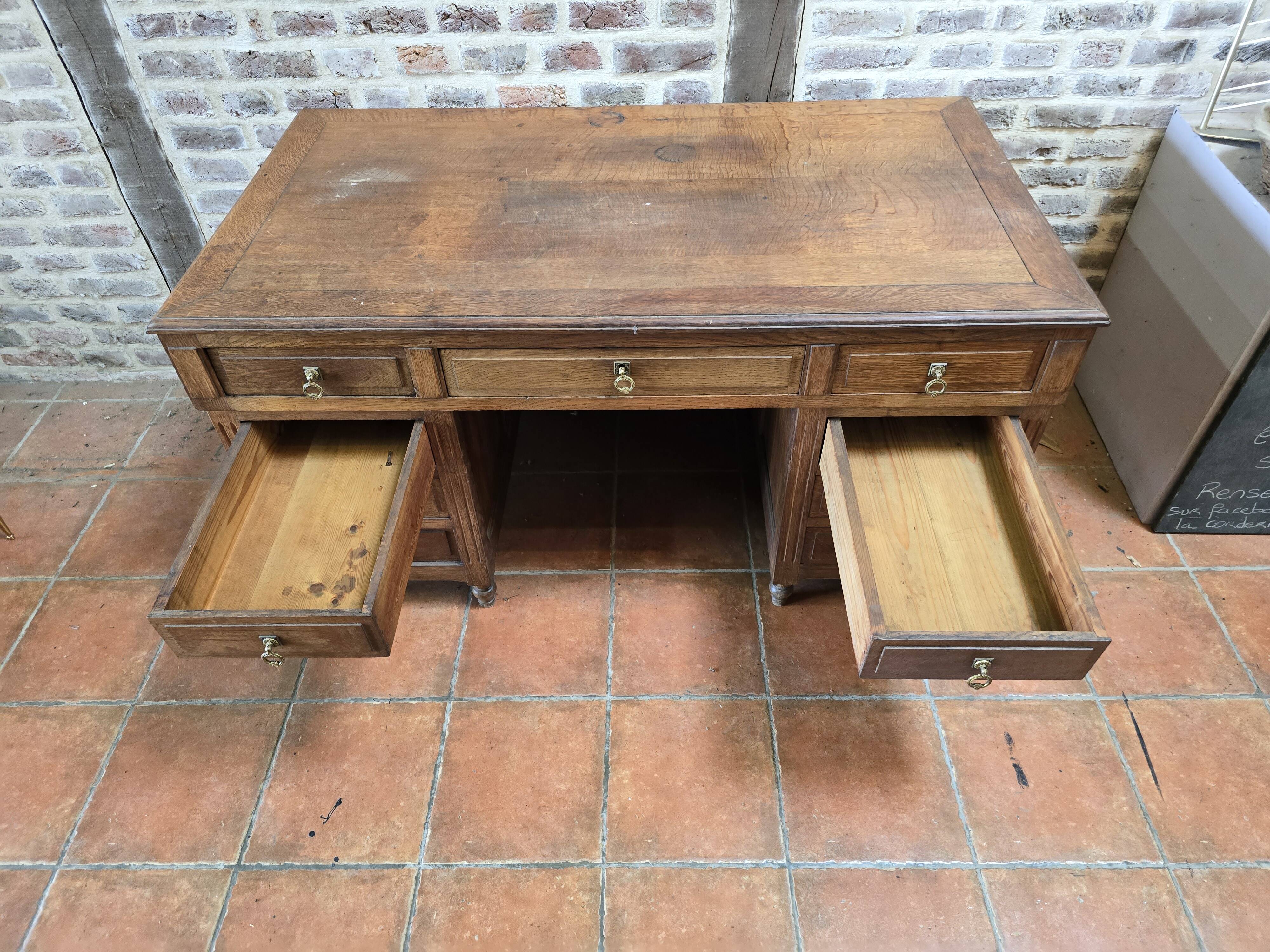 Oak minister's desk
