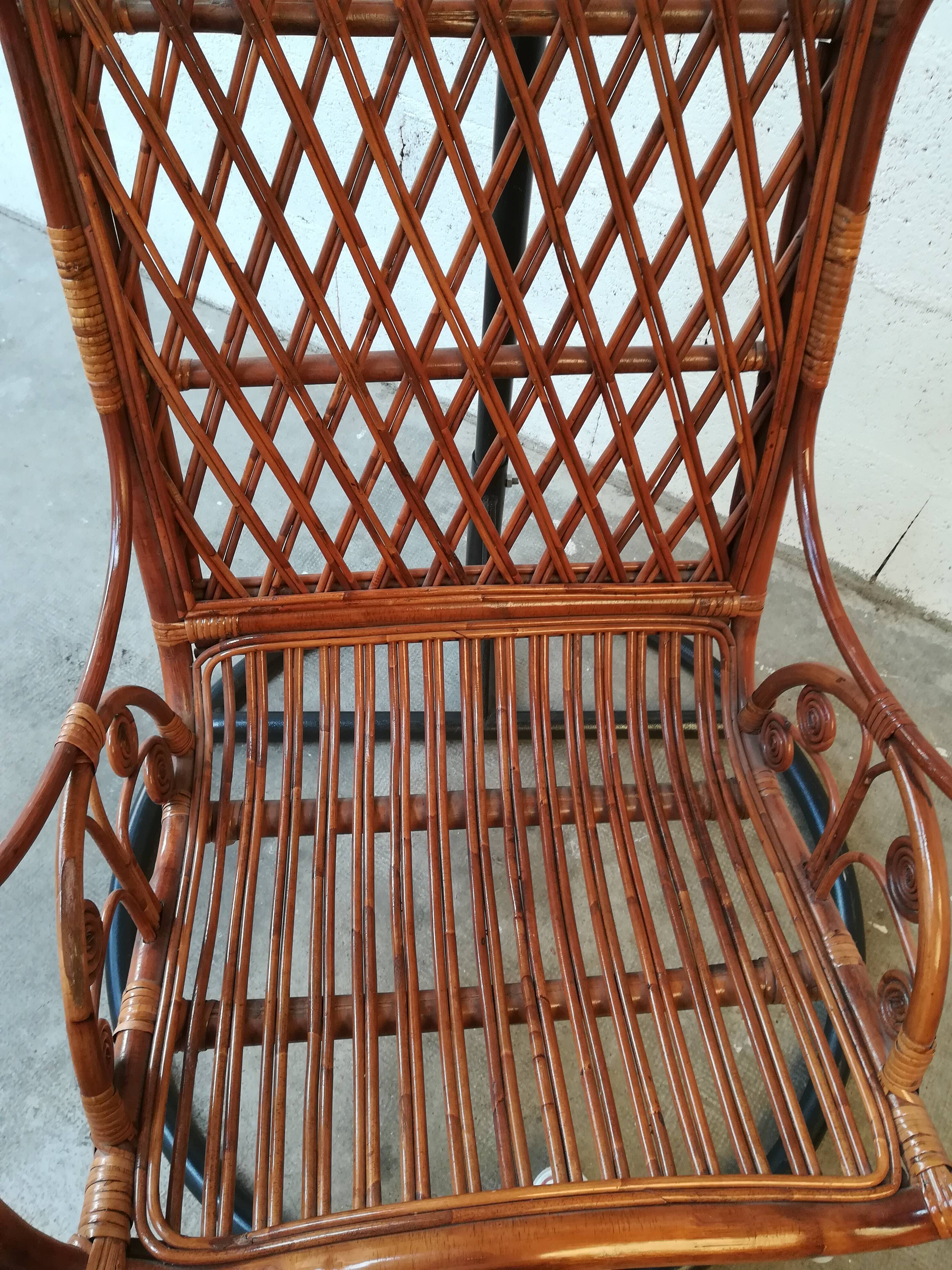 Vintage rattan hanging chair in perfect condition