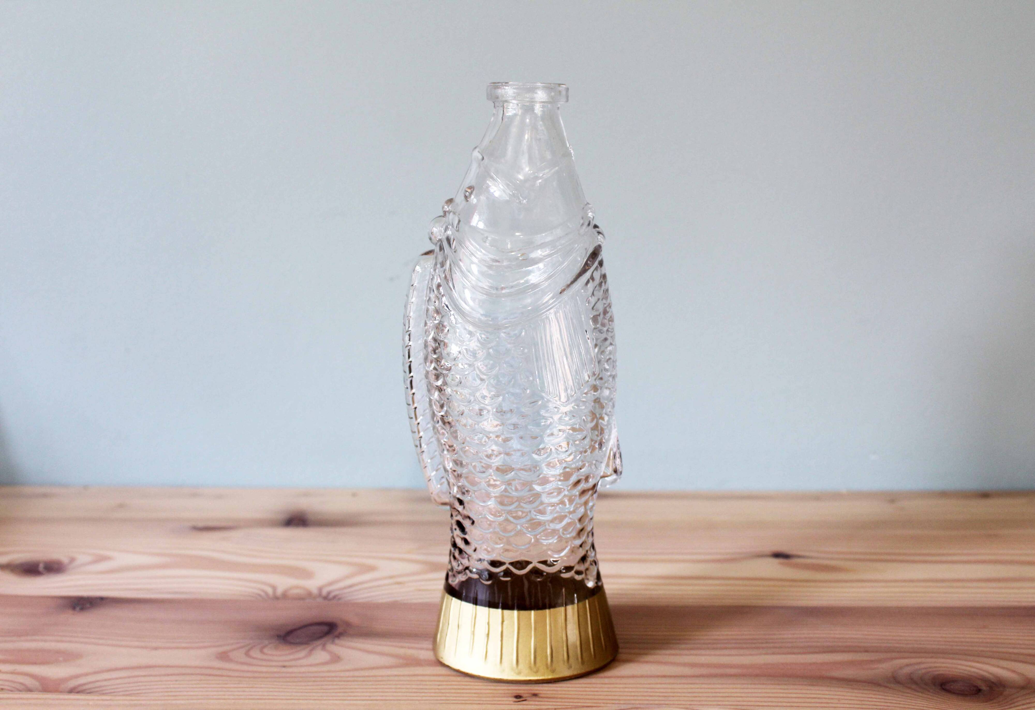 Vintage fish-shaped bottle