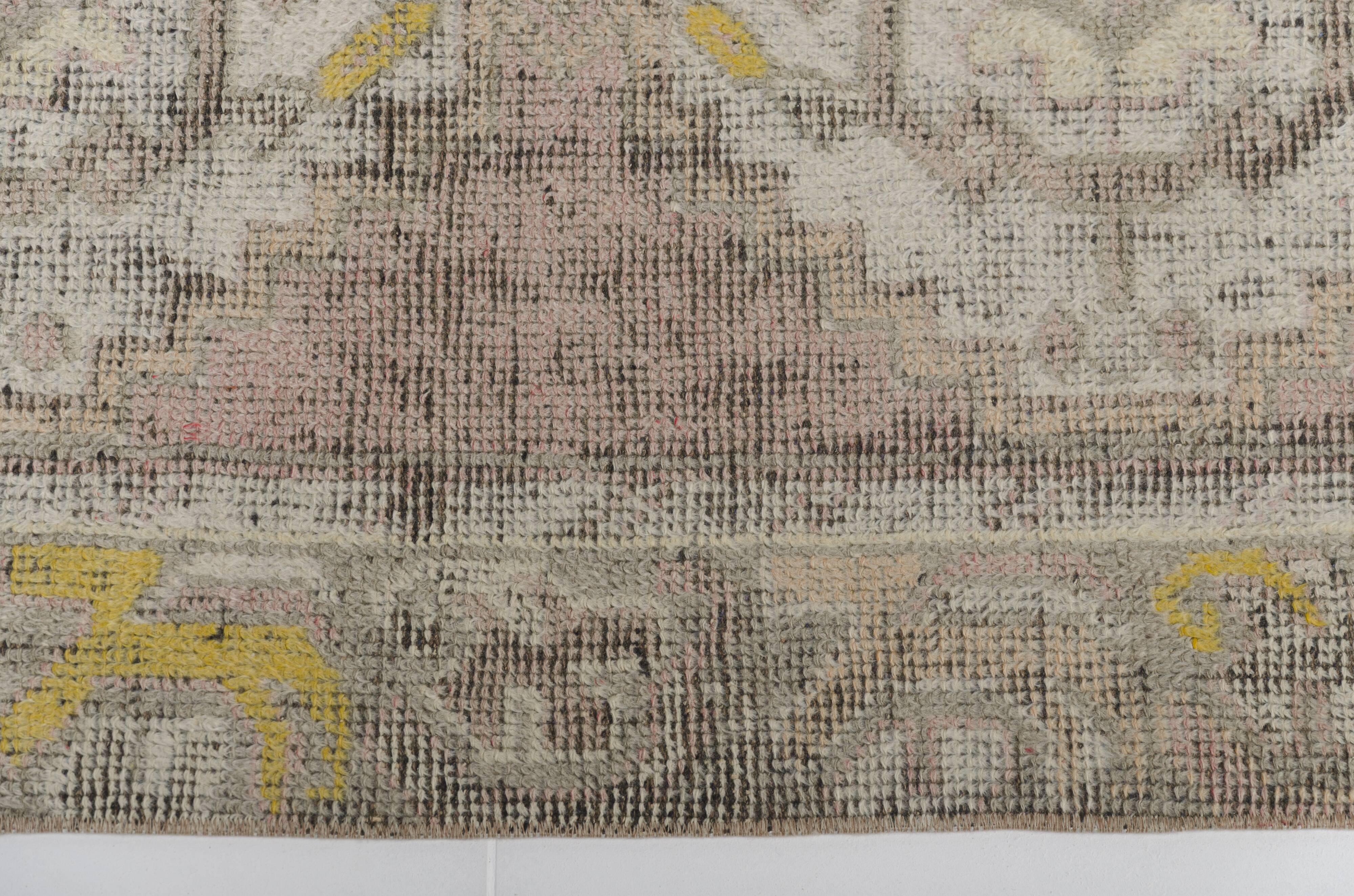 Vintage Tribal Oushak Runner