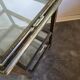 30s Art Deco Bar Cart / Serving Trolley with Removable Glass Trays