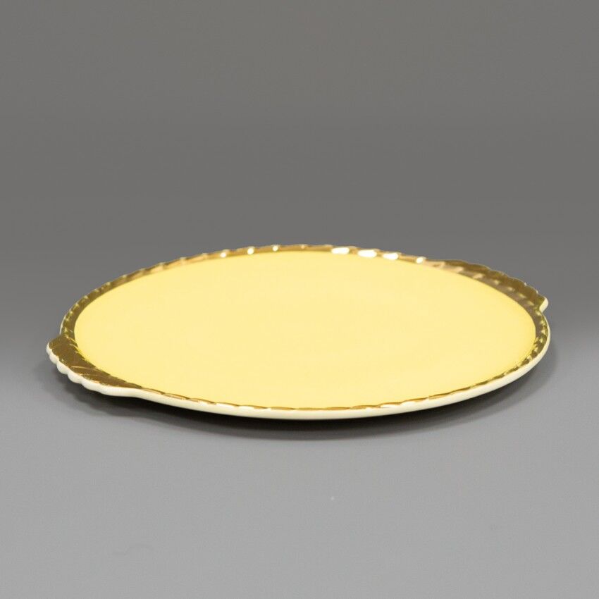 Round Dish porcelain of Salins
