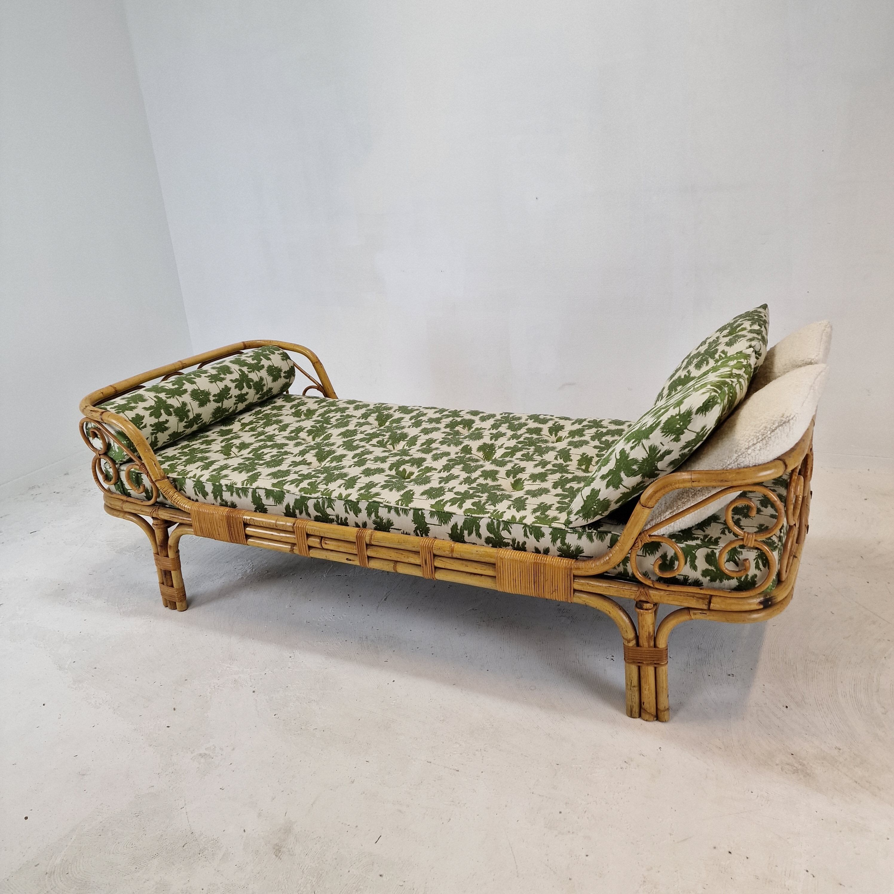 Italian Bamboo Daybed, 1960s