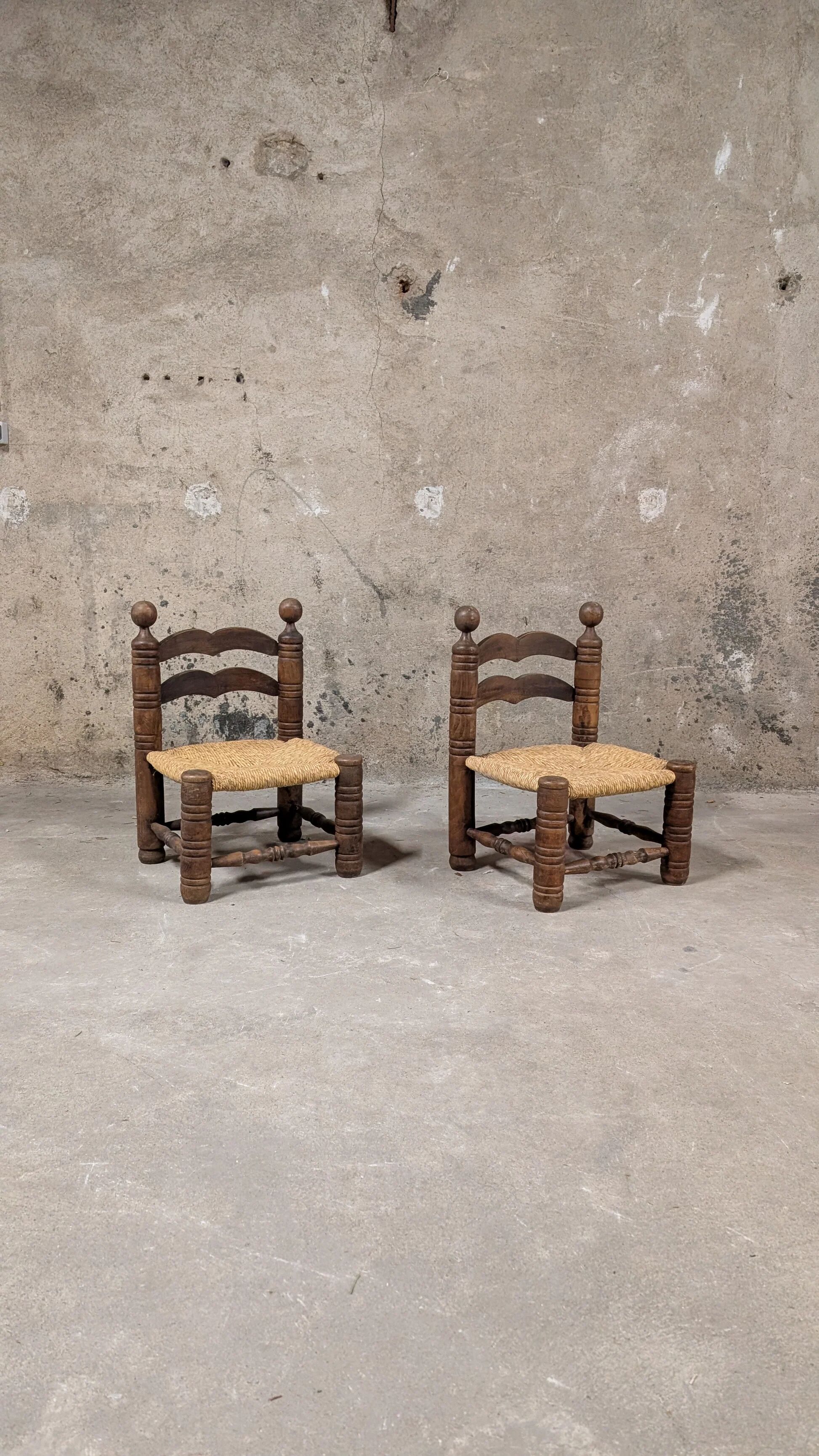 Pair of low chairs