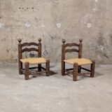 Pair of low chairs