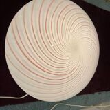 Pink Swirl Murano glass Flushmount by Venini