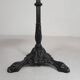 Bistro table with a cast iron base and a traffic sign as a tabletop, Paris 1920s.