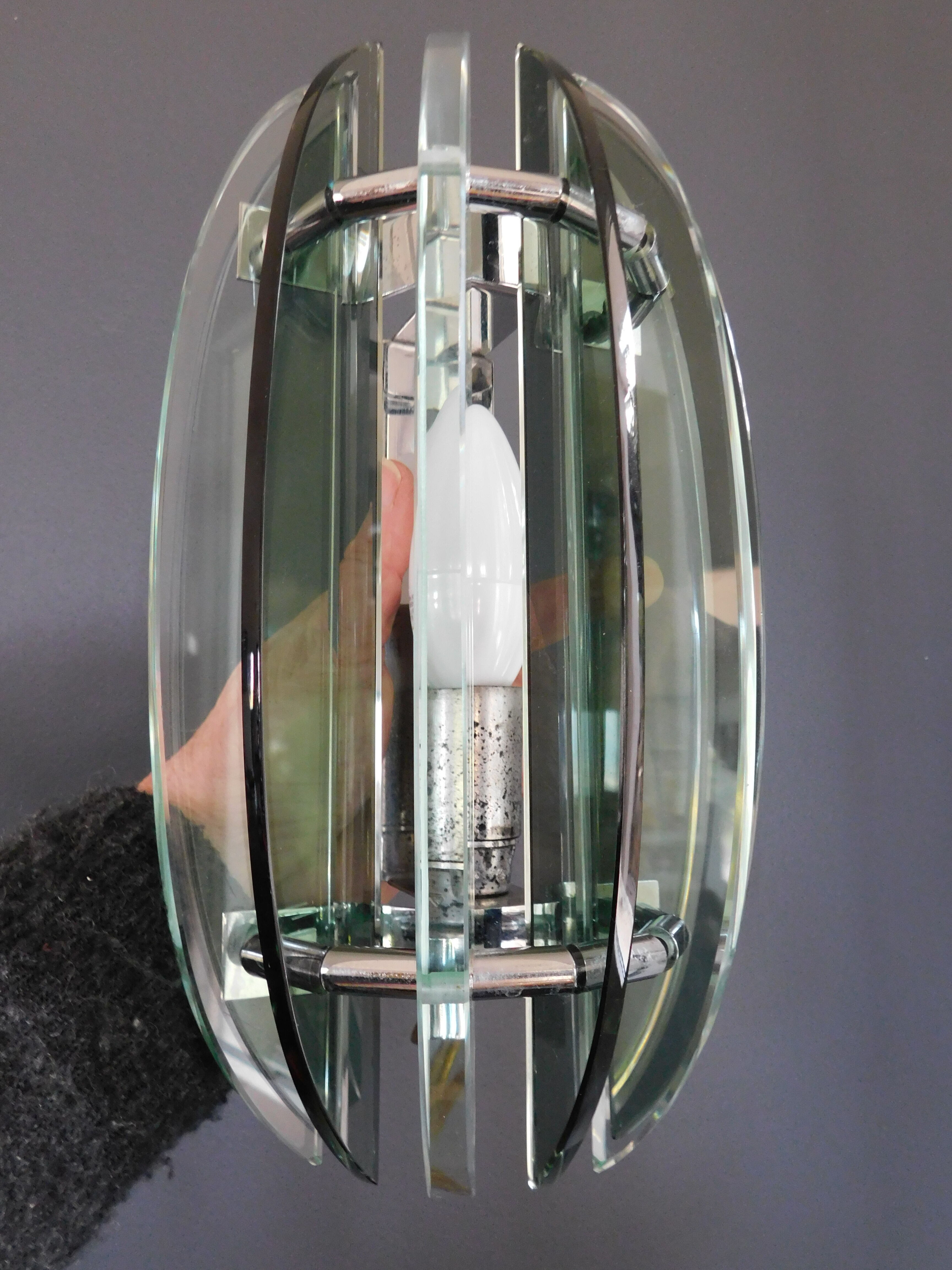 4 vintage italian design veca wall lamps