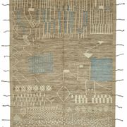 Tapis en laine brun rustique turc tissé à la main 279 cm x 375 cm