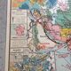 Map of old cardboard school Asia Jean Brunhes Deffontaines
