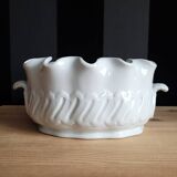 Antique white porcelain cooler from Limoges