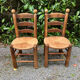 paire de chaises brut rustique 1940-1950